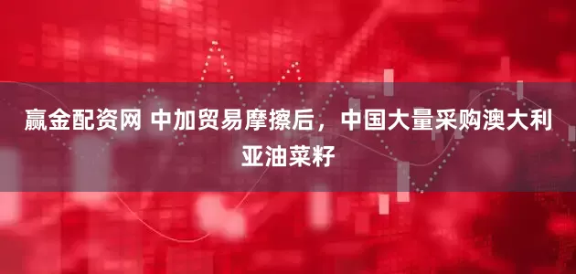 赢金配资网 中加贸易摩擦后，中国大量采购澳大利亚油菜籽